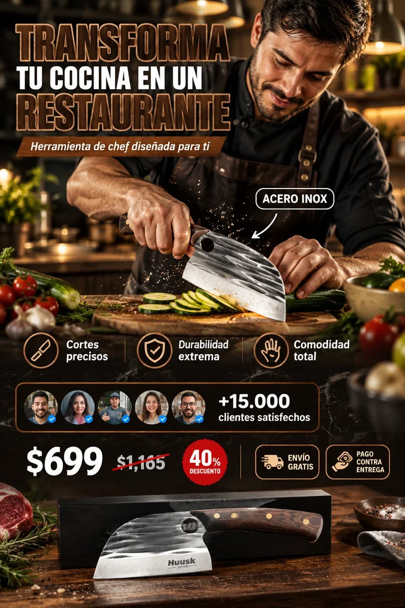 Cuchillo Tazaki (grande chef cocina)